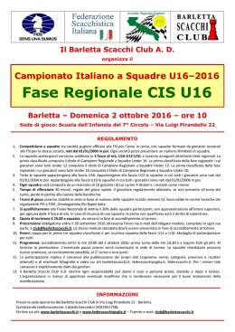 CIS U16 regionale 2016 - Comitato Regionale Pugliese