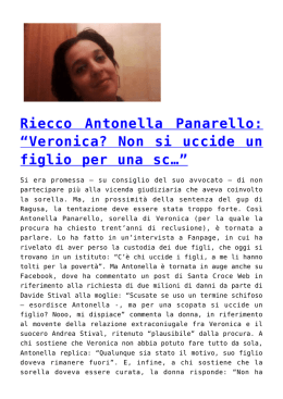 Riecco Antonella Panarello