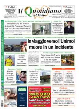 1 Prima Pagina.pmd - Quotidiano Del Molise