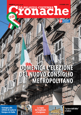 Cronache del 7 ottobre 2016 - Città Metropolitana di Torino