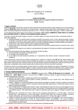 avviso - Agenzia delle dogane e dei Monopoli