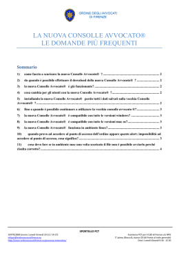 FAQ - Ordine degli Avvocati di Firenze