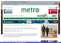 Metro News - Federanziani