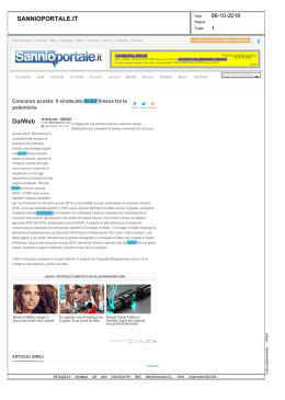 sannioportale.it - L`Eco della Stampa » Media Intelligence