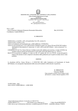 Nota n. 6677 del 4/10/2016 - Ambito Territoriale per la provincia di Bari
