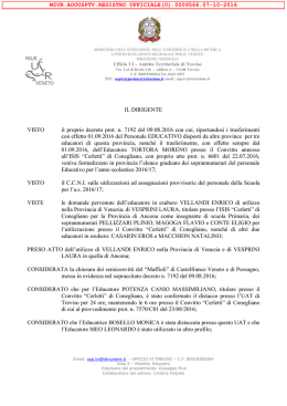 Decreto - Treviso – Ufficio scolastico territoriale