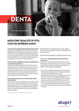 migliore qualit&agrave; di vita con un sorriso sano