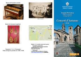 programma dettagliato  - Fondazione Musicale Masiero e