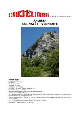 SCHEDA TECNICA - Cuneoclimbing