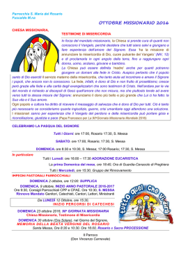 Ottobre 2016 - Parrocchia Santa Maria del Rosario