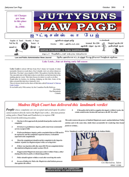 Juttysuns Law Page 2015 - September Issue