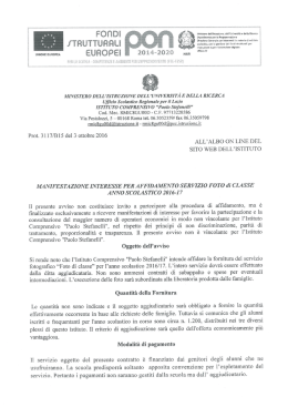 Manifestazione di interesse foto di classe