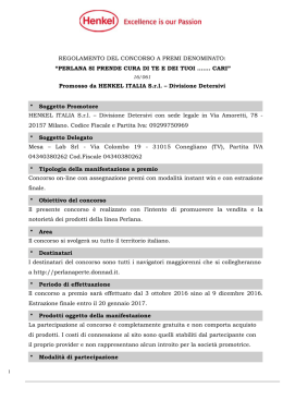 PERLANA SI PRENDE CURA DI TE E DEI TUOI