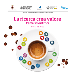 Pieghevole Caffè Scientifici "La ricerca crea valore"