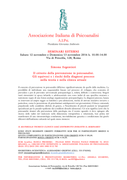AIPsi Associazione Italiana di Psicoanalisi