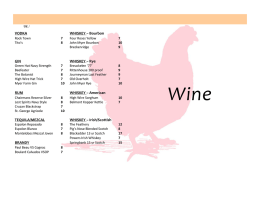 Wine - The Red Hen
