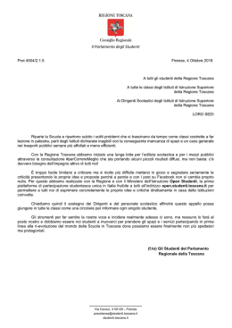 Comunicazione Studenti Toscana