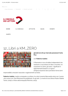 12_Libri a KM_ZERO - il Circolo dei lettori