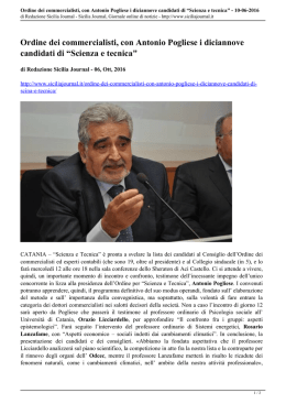 Ordine dei commercialisti, con Antonio Pogliese i