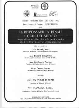Locandina La responsabilita penale
