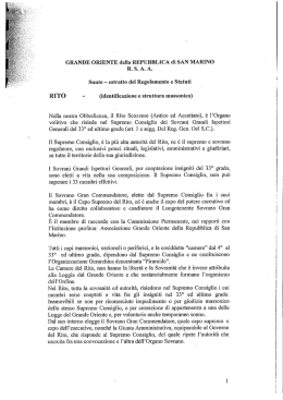 Leggi l`articolo - Grande Oriente della Repubblica di San Marino