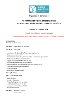 Programma seminario - Ordine degli Ingegneri di Livorno