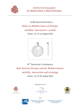 Programma Definitivo - Istituto Italiano di Preistoria e Protostoria