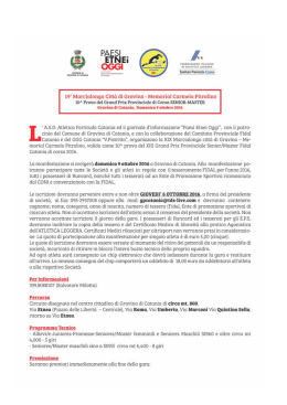 19&deg; Marcialonga Citt&agrave; di Gravina