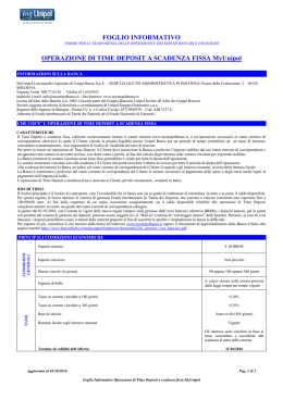 199B OPERAZIONE DI TIME DEPOSIT A