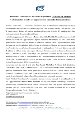 Fondazione Corriere della Sera e Ispi