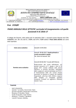 PIANO ANNUALE DELLE ATTIVITA a.sc.2016