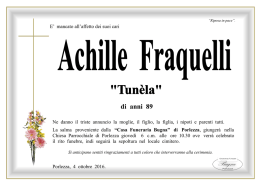Achille Fraquelli - Onoranze Funebri Bugna
