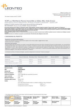 10.20% pa Multi Barrier Reverse Convertible su Adidas