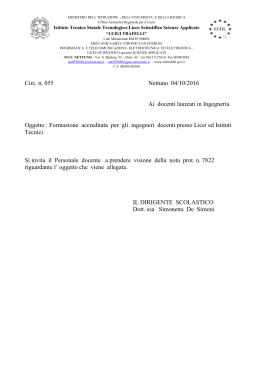 Nota Prot. n.7822 - Regolamento Ufficio Tecnico