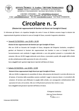 Circolare N&deg;5
