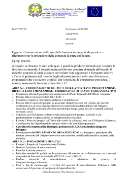 comunicazione aree Funzioni Strumentali SAN GIACOMO_LA