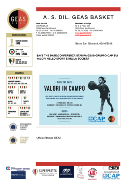 02/10/2016 Giovanili