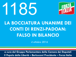 dossier - Gruppo PDL – Berlusconi Presidente – Forza Italia