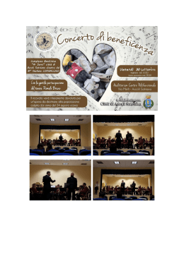 Concerto di beneficenza del complesso bandistico