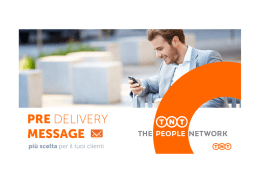pre delivery message