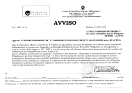 leggi avviso - liceo wiligelmo