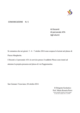 Comunicazione n.5 - iscaravaggio.gov.it