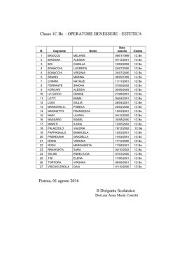 1 C Be - Ipsia "Antonio Pacinotti" Pistoia