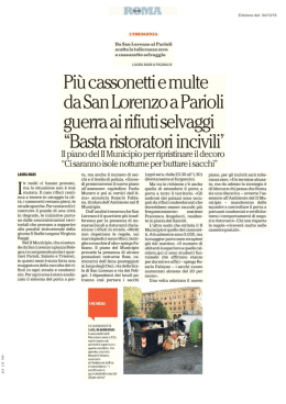 Pi&ugrave; cassonetti e multe da San Lorenzo a Parioli guerra ai rifiuti