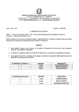 Clicca qui per leggere la convocazione