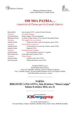 Parma Palatina - 8 ottobre 2016