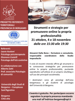 Università degli Studi di Bergamo – Complesso Sant`Agostino
