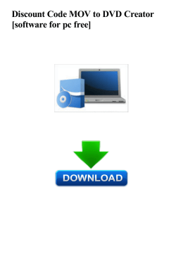 Discount Code MOV to DVD Creator [software for pc