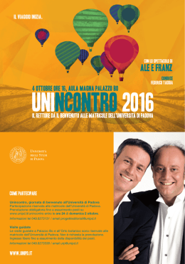Programma Unincontro 2016