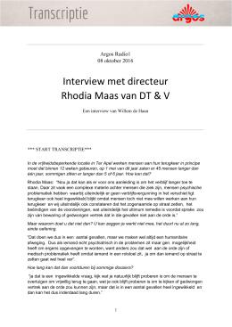Interview met directeur Rhodia Maas